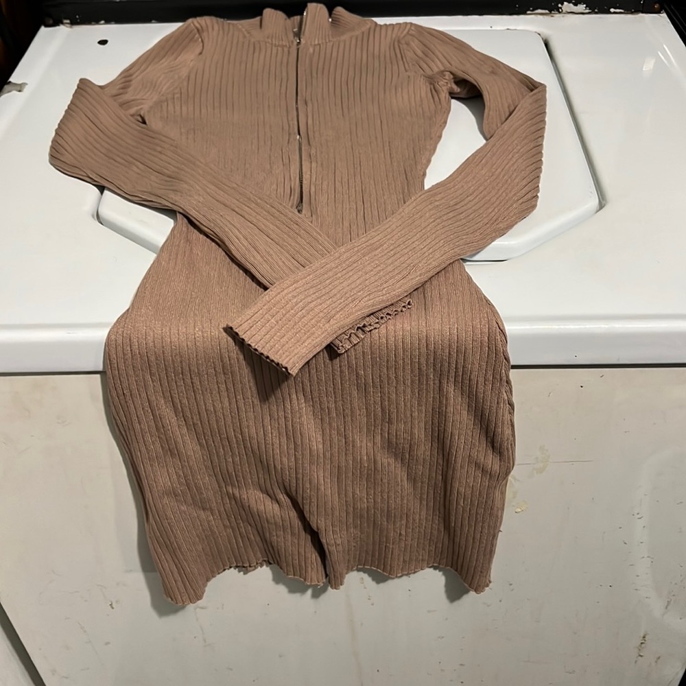 Sweater shorts jumpsuit